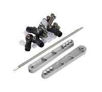 kit Actualización RC Para Barra Panhard Para Axial RR10 Bomber 90053 90048 AX31331 1/10 Kit Varillaje Barra Estabilizadora Trasera Metálica Camión Carreras RC Rock Crawler Piezas Actualización(Silver)