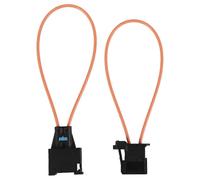 Kit Adaptador Bucle Fibra Óptica Macho Hembra, diagnóstico fallos red MOST vehículo, temperatura trabajo -55C a +85C, plástico negro