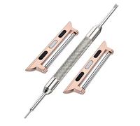 Kit adaptador de conector de correa de reloj, compatible con Apple iWatch Series 1-9 SE Ultra, negro, plata, oro rosa, azul, cierre de fijación de correa de reloj, accesorios de clip de eslabón