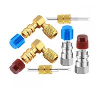 Kit adaptador de conversión de accesorios de CA R12 a R134A, válvula de acoplamiento rápido, adaptador de reacondicionamiento de puerto de
