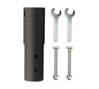 Kit adaptador de montaje en poste de aleación de aluminio para antena parabólica Gen 3 y V2 - Adaptador de tubo redondo con rosca/manguito