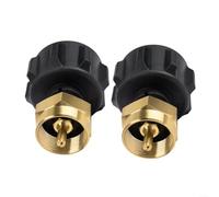 Kit adaptador de repuesto de propano de latón para rellenar botellas de 1 libra de tanques de propano de 20 libras sin necesidad de herramientas externas para la configuración
