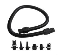 Kit adaptador de válvula de bomba para barco inflable y tabla de surf con 6 boquillas y 1 tubo compatible con bombas de aire para diversas tareas de inflado (con tubo)