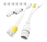 Kit adaptador divisor combinador POE, cable de alimentación a través de Ethernet, kit convertidor de cámara de red RJ45 de 3 vías para interruptores POE, divisiones sintetizadas, cámara IP, teléfono