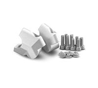 Kit Adaptador Elevador De Manillar para CFMOTO 800MT 800 MT 2022 2023 2024. Adaptador De Extensión Y Regulador De Altura De Tubería. Elevador Manillar(Plata)