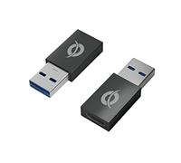 KIT ADAPTADORES 2 UNIDADES USB 3.0 CONCEPTRONICO TIPO A MACHO A USB-C HEMBRA