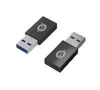 Conceptronic DONN Pack 2 Adaptadores OTG USB-A 3.0 Macho a USB-C Hembra