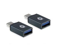 Kit adaptadores conceptronic usb - c 3.1 macho a usb a 3.1 hembra otg 5gb - s pack 2 unidades