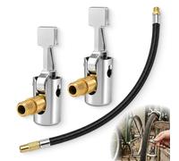 Kit adaptadores válvula para bomba de aire compatible con Bosch EasyPump, manguera extensión 30 cm y adaptadores inflado para coche bicicleta balón colchón inflable, accesorio compresor portátil