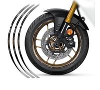 Kit Adhesivos para 2 Llantas Compatible con Yamaha Tracer 9 GT 2023 FM-CI-006 (Pure White)