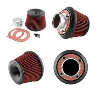 Kit Admisión Rendimiento Coche Filtro De Admisión De Limpiador De Aire De Coche Universal 3 Pulgadas Adaptador Embudo Doble 75mm Piezas Limpiador Protege Tu Pistón