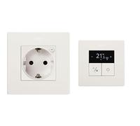 Kit ahorro energético. Lote enchufe conectivo y termostato conectivo Simon 270 IO