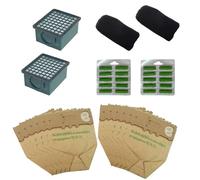 Kit ahorro Folletto VK 130-131 12 bolsas 12 ambientadores 2 carbones 2 HEPA