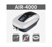 Kit aireador con bomba de aire para estanques de koi de hasta 1000 galones con tubería de aire de doble salida y difusores de aire.