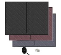 Kit Aislante Termico Ventanas, Cortinas Térmicas y Cortavientos para Invierno, Aislamiento Térmico para Ventanas, Película Aislante para Buhardillas(Negro,80x150 cm)