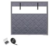 Kit Aislante Termico Ventanas Protege Del Frio, 60 70 80 100 120 150cm Kit De Aislamiento De Ventana para Invierno, Cortinas Térmicas y Cortavientos,Ventana Cubierta Interior(Gray,An50xAl200cm)