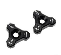 Kit Ajuste Precarga para horquilla para moto Kit Ajuste Precarga(black) | Aleación aluminio 6061-T6, para resistencia extrema, durabilidad larga vida para útil, acabado preciso
