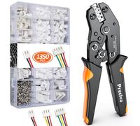 Kit Alicates Crimpadora Profesional AWG28-18 con 1350 Conectores JST XH 2.54/2.5/3.96 mm, Terminales Macho Hembra, Herramienta de Rngarce con Mango Ergonómico y Liberación Rápida