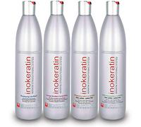 Kit Alisado Brasileño Inokeratin - 500 mL - Keratina y Argán - sin Formol (Kit Alisado + Champú & acondicionador 4x500mL)