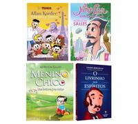 Kit Allan Kardec princípios e valores + Menino Chico + 2 livros