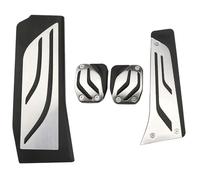 Kit Almohadillas Pedales Coche Para BMW Para Serie 5 G30 G31 2017-2023 Pedales LHD De Acero Inoxidable Pedal Del Acelerador Coche Cubierta Freno Piezas Almohadillas Descanso(MT without Rest2)