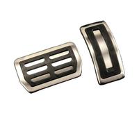 Kit Almohadillas Pedales Coche Para Haval H6 3.a Generación 2021 Pastillas De Pedal Freno Acelerador Accesorios Para Automóviles Estilo Coche Sin Perforación(Stainless steel AT)