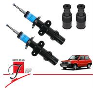 KIT Amortiguadores + Topes Anticaída Parachoques Delantero Fiat Panda