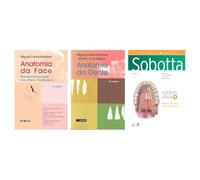 Kit Anatomia da face + Anatomia do dente + Sobotta Atlas de Anatomia