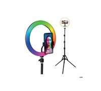 Kit Anillo Luminoso - BigBen Connected - 26cm - 3 niveles de luminosidad - Trípode 1,6m - Compatible con smartphone