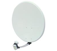 Kit Antena Parabólica 80 cm acero + Tete LNB single