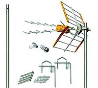 Kit Antena TIELEVES 5G + Mastil 1.2m + Garras + Conexiones