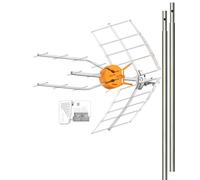 Kit Antena TV TELEVES 5G + Fuente + 2X Mastíl 1m