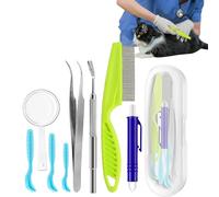 Kit anti ical - Extractor portátil, pinzas eficaces | Herramienta de disolución ligera para animales, uso externo, perro, gato, accesorio higiénico duradero, jardín de protección fiable senderismo
