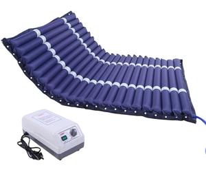 Kit Antiescaras Colchón De Aire Y Bomba Con Regulación, Almohadilla Para Colchón Alivio Presión, Prevención Y Alivio De Úlceras Por Presión,Airbag Desmontable Paciente Postrado En Cama 195×130cm