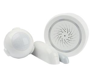 Kit Antifurto Sensore di Movimento a Sirena e 2 Sensori Porta/Finestra