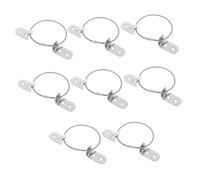 Kit Antivuelco para Muebles de Metal Plata 8 Piezas | Anclajes en L, Instalación Sencilla, para Estanterías y Armarios, Uso Familiar, Compatible con Múltiples Formatos