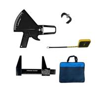 Kit Antropometrico Basico AnthroFlex con Plicometro Slim Guide, Cinta Metrica Antropometrica Lufkin W606PM, Manual con Tablas para Medir y Calcular Grasa Corporal, Alta Precision (Negro)