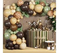 Kit Arco Globos Verde Salvia, 86 Pcs Guirnalda de Globo Marrón Oscuro Beige Verde Oliva Globos Decoracion para Adultos y Niños para Cumpleaños Baby Shower Bodas Aniversario Graduación (marrón verdoso)