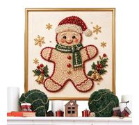 Kit Arte Con Perlas Ventana Con Marco De Strass Para Manualidades Navideñas