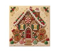 Kit Arte De Navidad Con Perlas Para Adultos Cuadros Artesanales Navideños