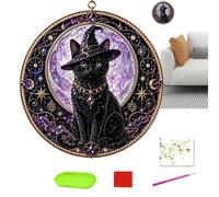 Kit Artístico De Perlas Atrapasol de Gato Celestial para Halloween 30