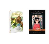 Kit As Crônicas de Nárnia Capa dura + Anne Frank's Diary