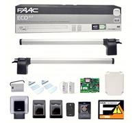 FAAC Kit de automatización Eco 105632445 para puerta batiente 230V 433 MHz 1,8 m Verde