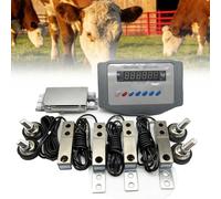 Kit Balanza Anim-ales Célula Carga Acero Aleado, Si-stema Peso Animales IP68, Balanza Suelo DIY Electrónica Para Anima-les Fattoria Y Peso Industrial(0.5 T)