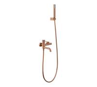 Kit baño/ducha monomando Bless oro rosa cepillado Imex