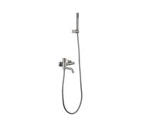 Kit baño/ducha monomando Genova níquel cepillado Imex