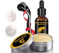 Kit Barba para Hombre, Kit de Crecimiento de la Barba, Facial Aceite Para Barba, Crecer Balsamo Barba, Crece Barba cuidado Kit, ideal para el cuidado barba hombre, Regalos de para Hombres