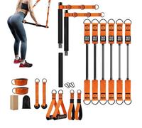 Kit Barra Pilates con Bandas de Resistencia | Equipo Fitness para Gimnasio - Entrenamiento Completo Para Hombros Y Cuerpo Humano Adultos Gimnasio Casa