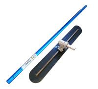 Kit básico alisado de hormigón | Llana Bull Float California con bordes redondeados | Ideal para alisar suelos y pavimentos de hormigón, cemento (KIT 121 x 18 cm)