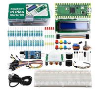 Kit básico de inicio para Raspberry Pi Pico, Super Starter Kit For Raspberry Pi Pico, Raspberry With Breadboard, módulo de visualización LCD 2c 1602, sensores compatibles